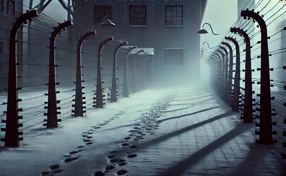 Eerie image of a camp in China