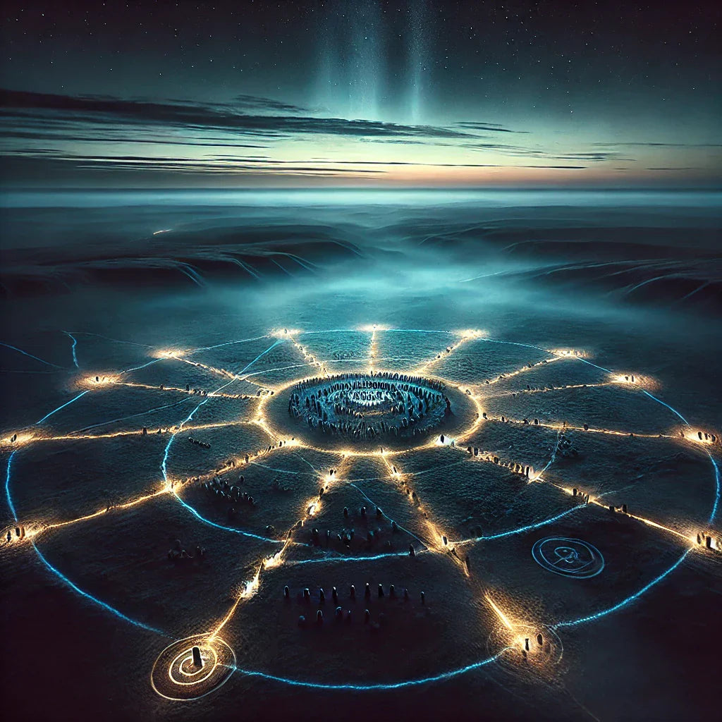Ley Lines in an illustration