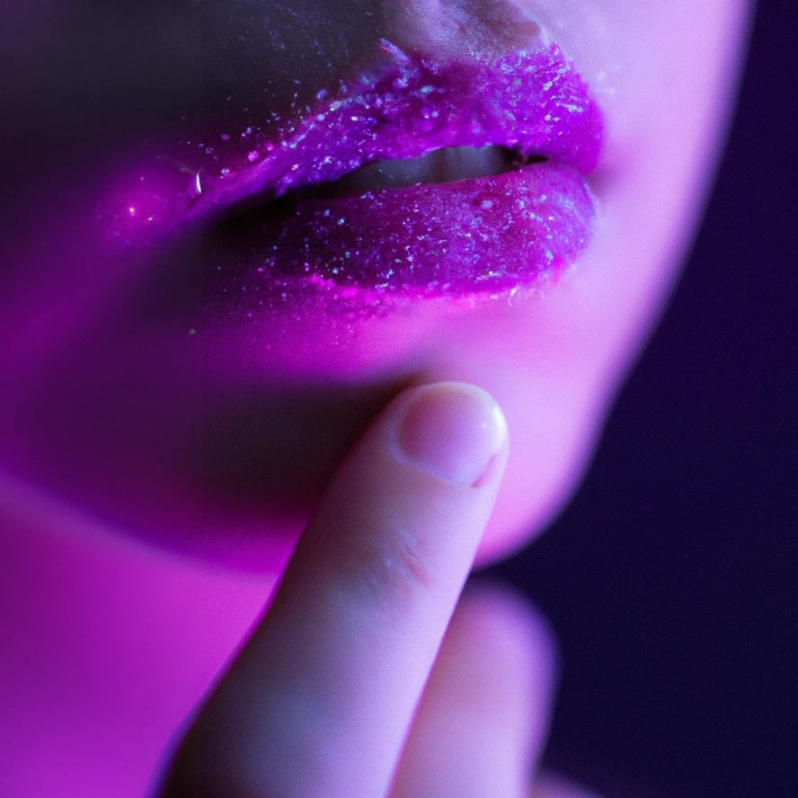 Naturally Wicked Woman Exfoliating Magical Pink Lips With Naturally Wicked Lip Scrub