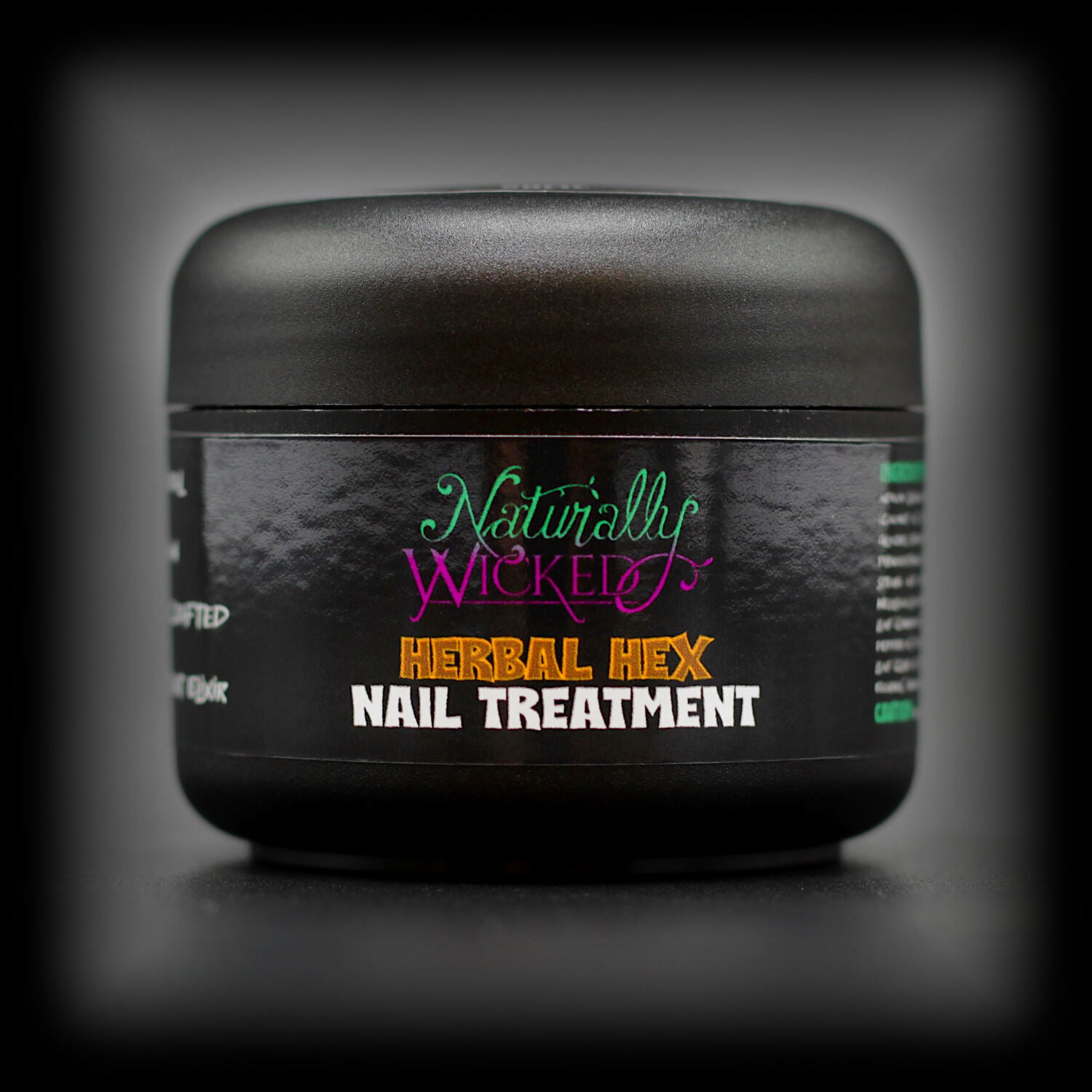 Naturally Wicked Herbal Hex Nail Treatment In Sealed Black Recyclable Container 