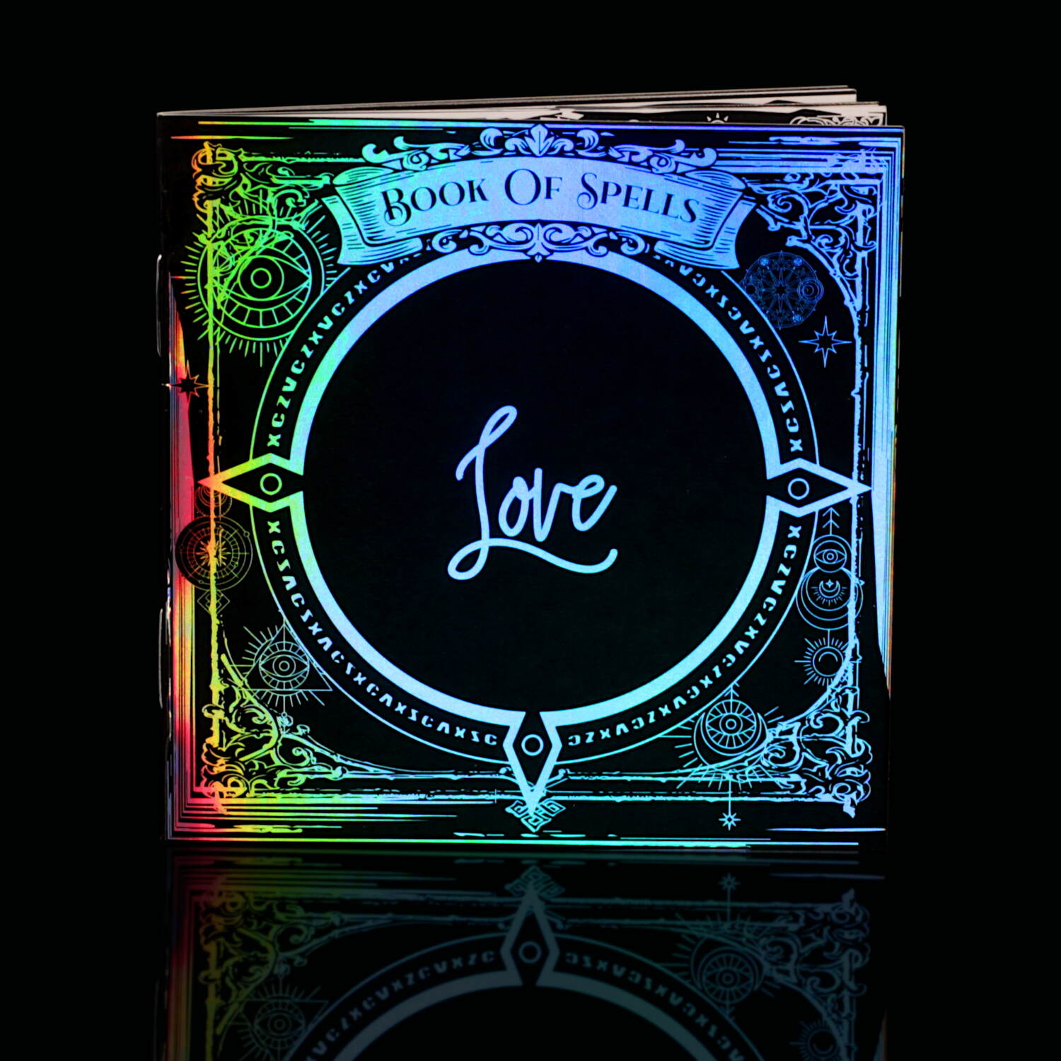 Naturally Wicked Magical Iridescent Gloss Book Of Spells, Crammed With Multi Language Love Spells To Accompany The Spellbinding Love Candle