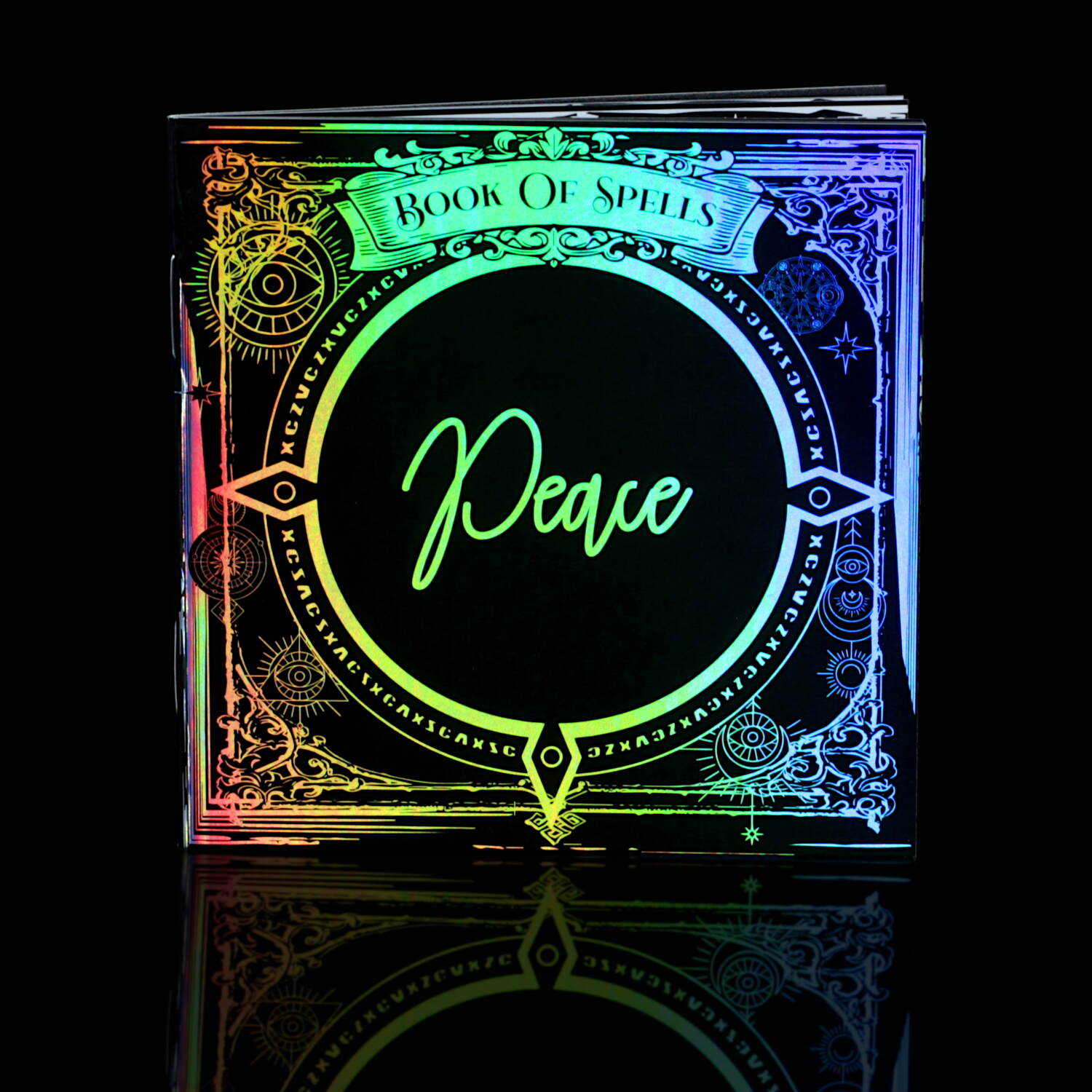 Naturally Wicked Magical Book Of Spells; The Perfect Accompaniment To The Spellbinding Peace Candle, Shining With Iridescence & Packed With Multiple Language Peace Spells.