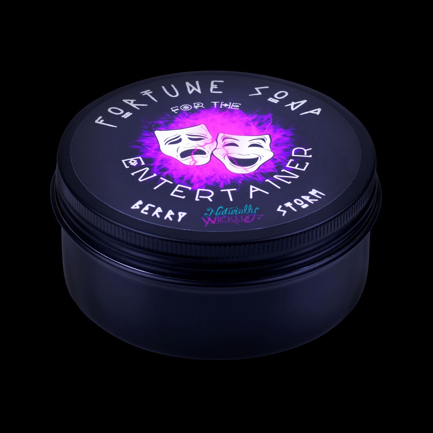 The Perfect Gift For A Entertainer. Naturally Wicked Fortune Soap For The Entertainer. Black Gloss Gift Tin Included