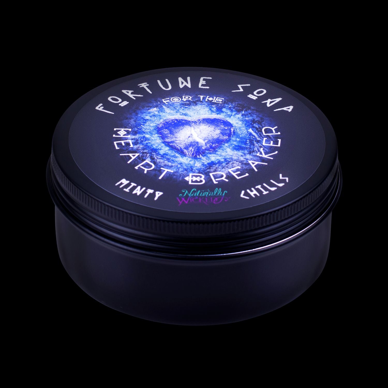 The Perfect Gift For A Heart Breaker. Naturally Wicked Fortune Soap For The Heart Breaker. Black Gloss Gift Tin Included